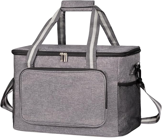 iknoe Large Cooler Bag Collapsible, 24L Insulated Bags, Leakproof Lunch Cooler by Iknoe
