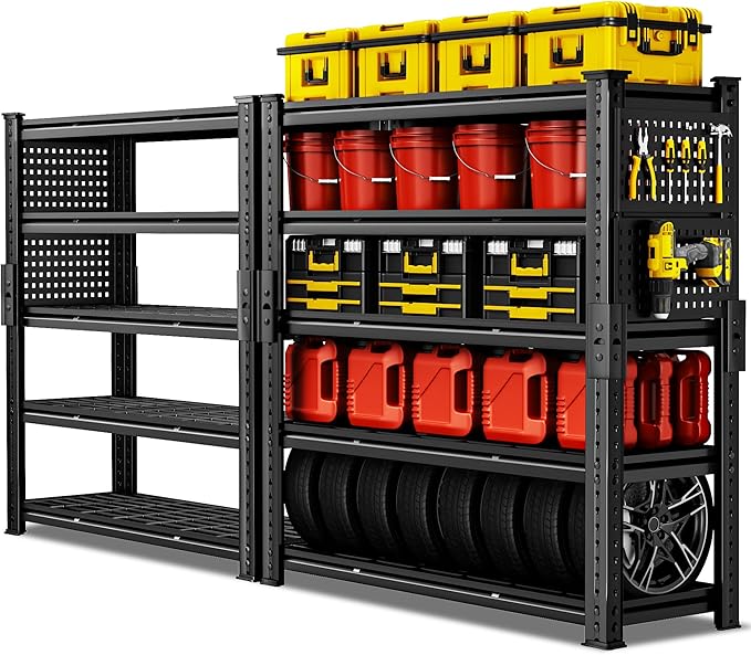 SILVEL 48.2" W Garage Shelving, 5000LBS Heavy Duty Metal Shelving, 2025 Grid by SILVEL