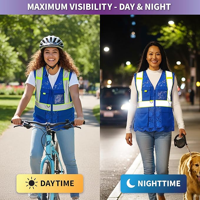Lace-Mesh Safety Vest for Women & Men - Image 8