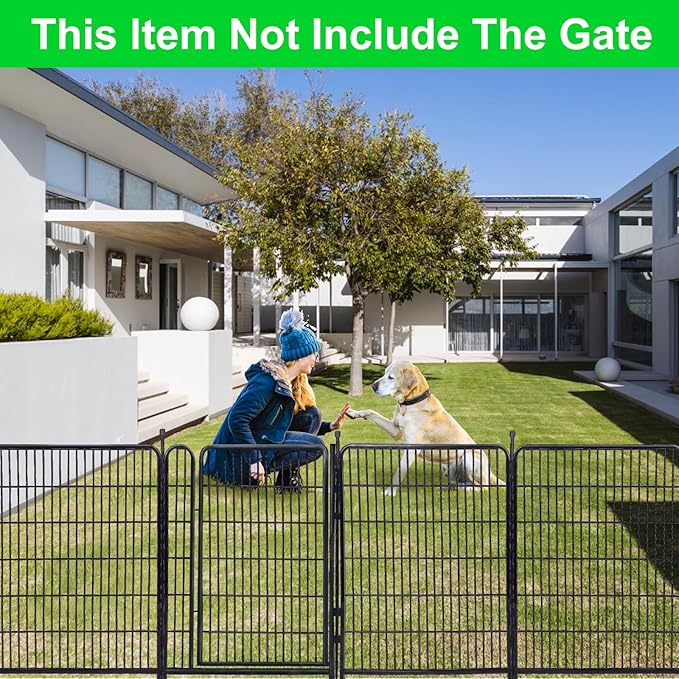 Tall Garden Fence Without Gate, 54 in Dog Fences - Image 6
