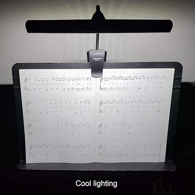 Extra Wide Clip-On Music Stand Orchestra Light- 18 LED Rechargeable USB Piano - Image 9