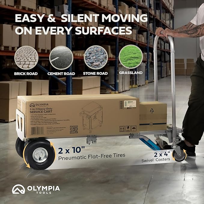 Olympia Tools 2-in-1 Aluminum Convertible Hand Truck - Image 3