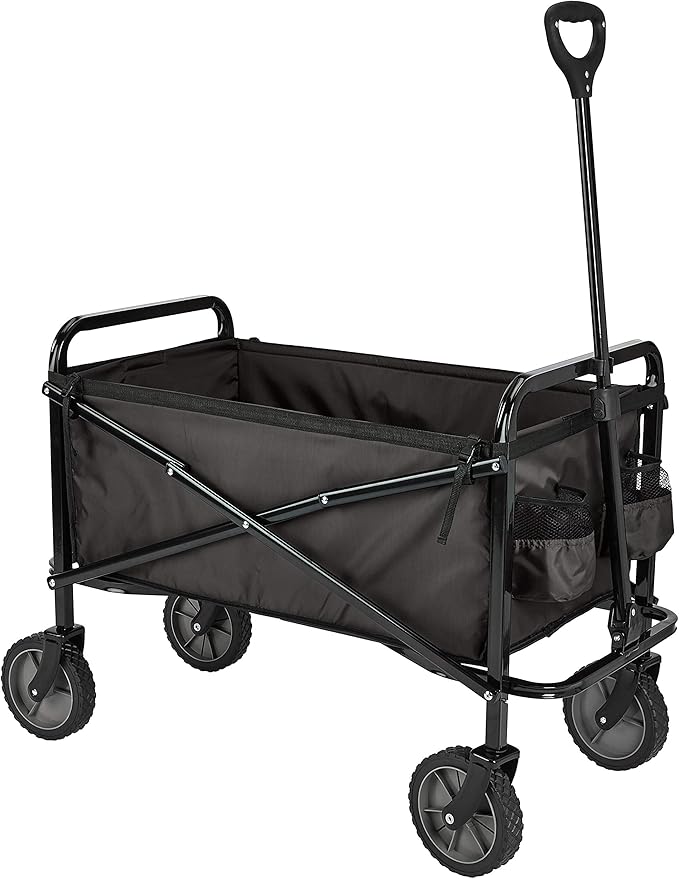 Amazon Basics Collapsible Folding Heavy Duty Utility Wagon by AmazonBasics