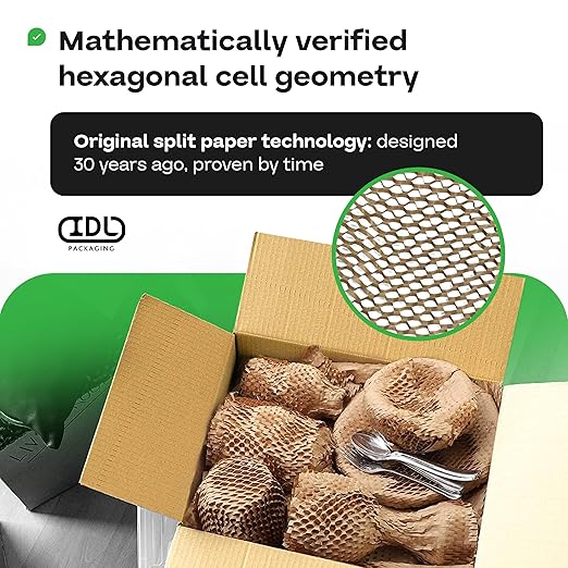 IDL Packaging 15.25" x 22" Honeycomb Kraft Packing Paper Sheets, Storage - Image 6