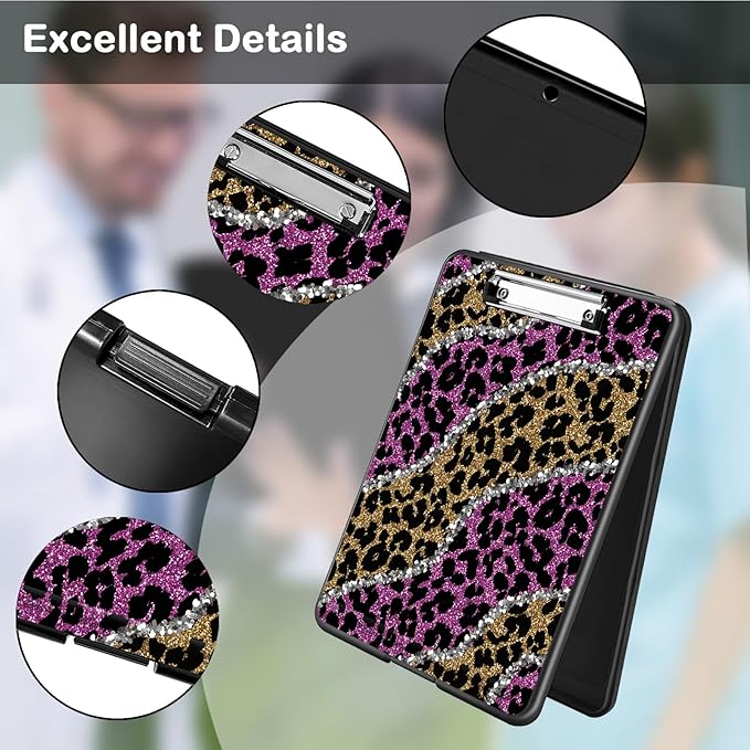 Clipboard with Storage, Office Supplies Nursing Clipboards Folder with Pen - Image 3