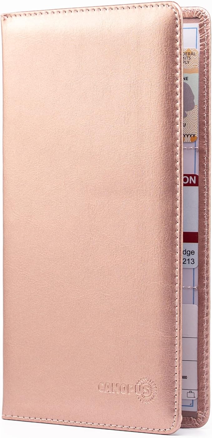 CANOPUS Car Registration and Insurance Holder, PU Leather Card Holder, Vehicle by CANOPUS