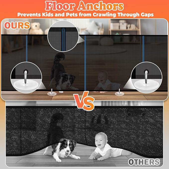 19.7ft Retractable Baby Gates Dog Gate - Image 4