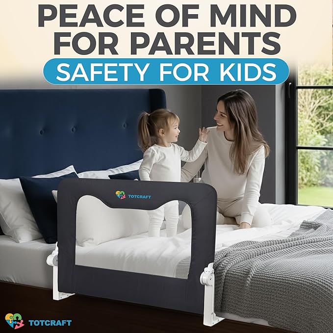 TotCraft Bed Safety Rails for Toddlers - Image 6