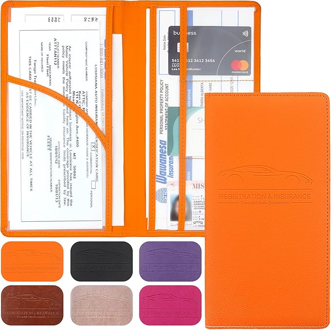 Premium Car Registration & Insurance Card Holder by LumiMokki