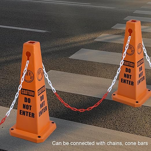 OrangeStar 8-Pack Do Not Enter Traffic Cones - Image 4
