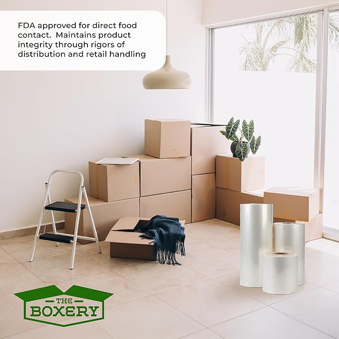 The Boxery Shrink Wrap Film 12" x 42000” Heat Wrap POF Centerfold - Image 6