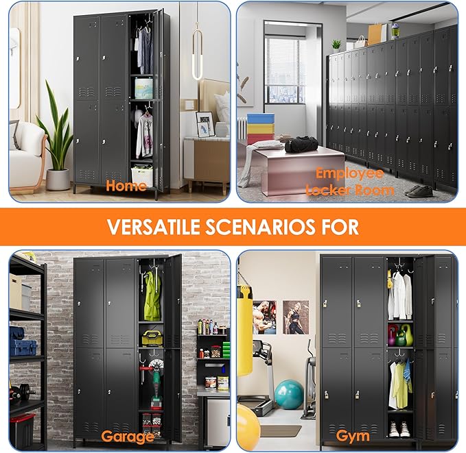 6 Doors Metal Locker for Employees - Image 7