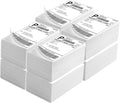 Fanfold 4" x 6" Direct Thermal Labels 4000 Thermal Printer Paper 8 Stacks by LuckyGuard