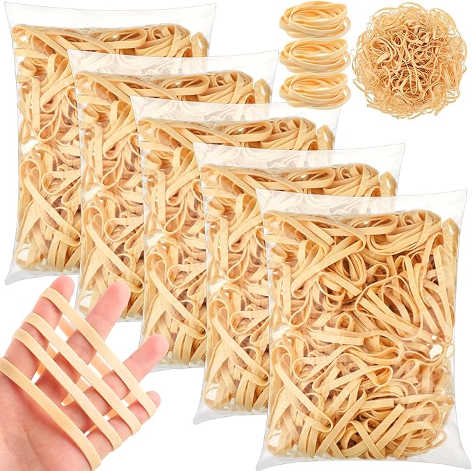 Marspark Rubber Bands Bulk Elastic Rubber Bands 5 lb File Folder Strong Elastic by Marspark