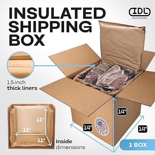 Insulated Thermal Shipping Box 14" x 14" x 14", Absorb Condensation – Ideal - Image 2