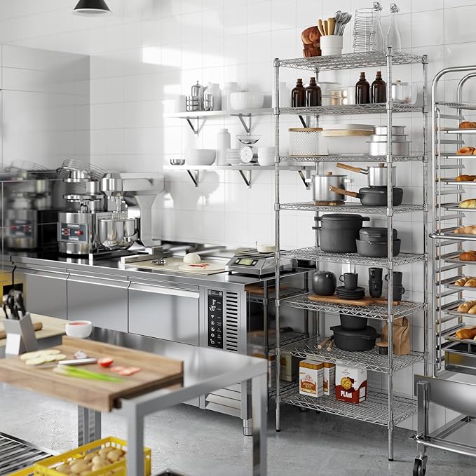 18" Deep x 30" Wide x 86" Height Wire Shelving Kit | 8-Tier | NSF Commercial - Image 4
