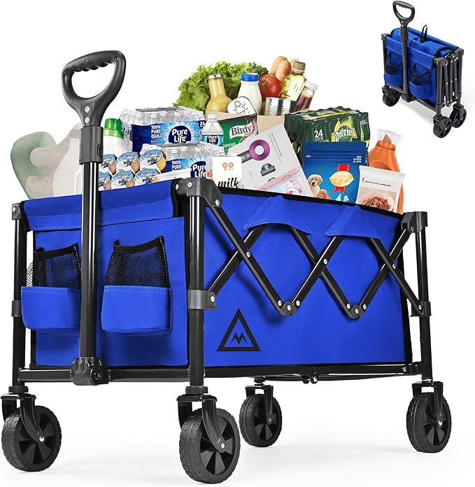 Wagon Cart Shopping Foldable Folding Collapsible by Muarch