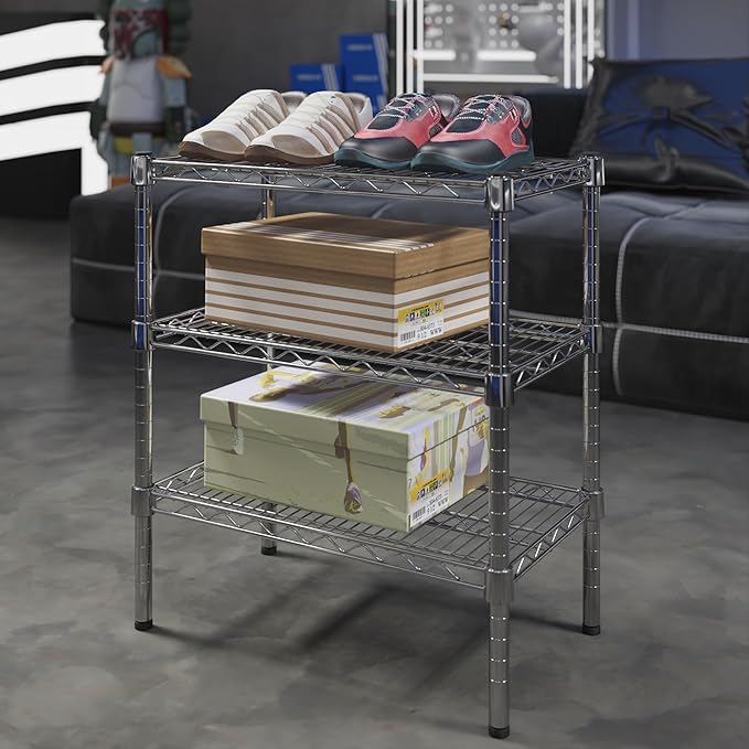 14" Deep x 24" Wide x 27" Height Wire Shelving Kit | 3-Tier | NSF Commercial - Image 2
