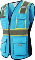 Safety Vest for women, Hi vis Reflective Lady Work vest by HoliSecure