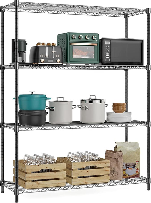 1400 lbs 4 Tier Storage Rack Metal Wire Shelving Unit, Storage Standing by MEIGAOPLASTICANDMETALHKCOLIMITED