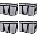 Bodaon 4-Pack Insulated Food Delivery Bag, XXX-Large Meal Grocery Tote by Bodaon