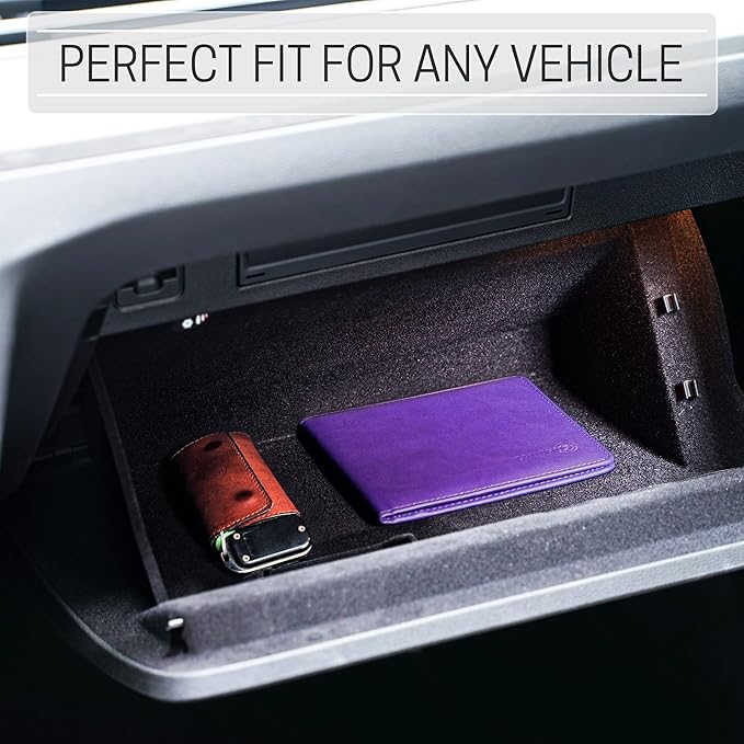 CANOPUS Car Registration and Insurance Holder, PU Leather Card Holder, Vehicle - Image 6