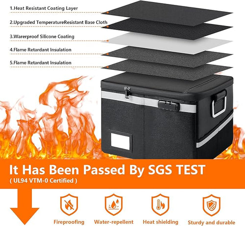 2000°F Fireproof & Waterproof Document Box - Image 2