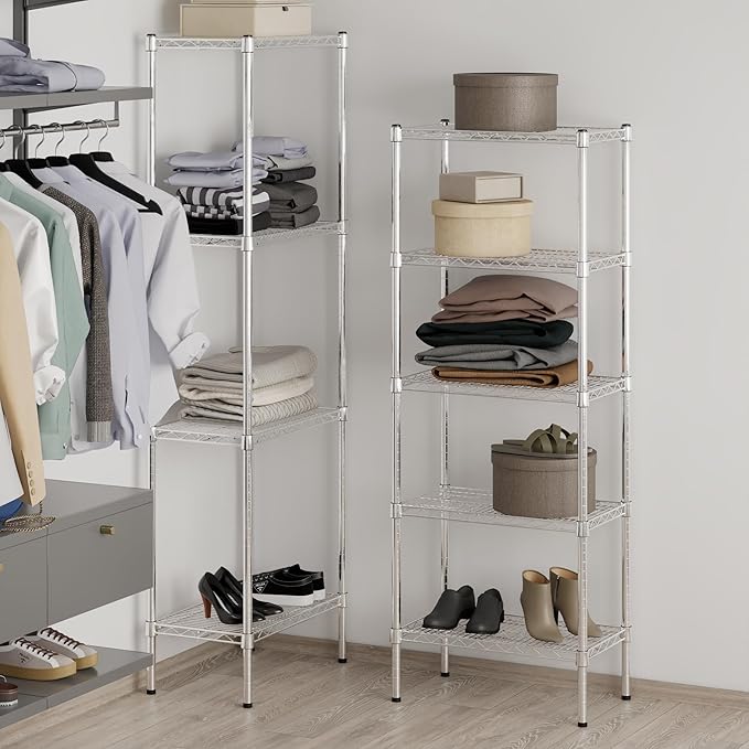 14" Deep x 24" Wide x 64" Height Wire Shelving Kit | 5-Tier | NSF Commercial - Image 7