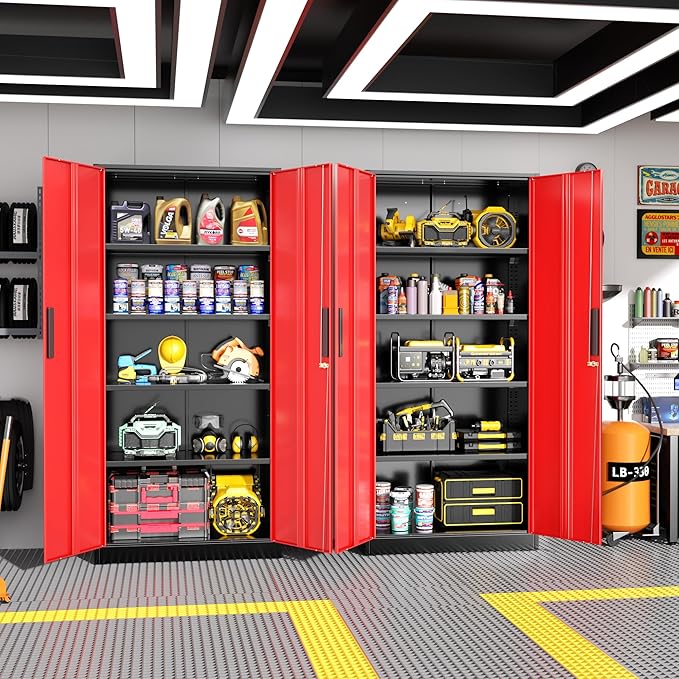 Greenvelly Metal Garage Storage Cabinet - Image 2