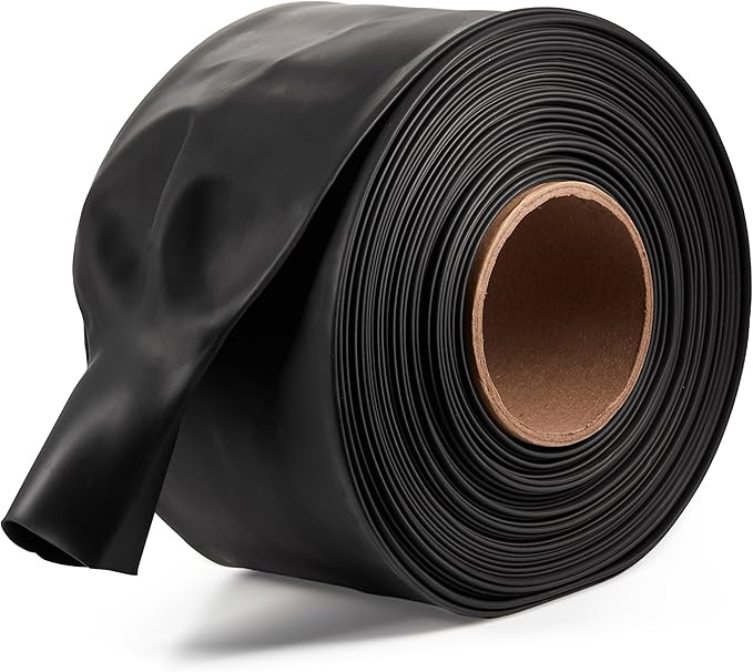 Chanzon 2:1 Ratio - 80Ft Roll - 3-1/2" Black Heat Shrink Tubing - Adhesive Heat by Chanzon