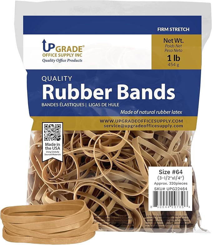 Upgrade Rubber Bands, Size 64, 1 lb Bags, Made in USA - Image 2