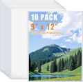 AKONEGE 10PCS 9" x 12" Rigid Print Protectors Clear Plastic Sheet Protectors by AKONEGE