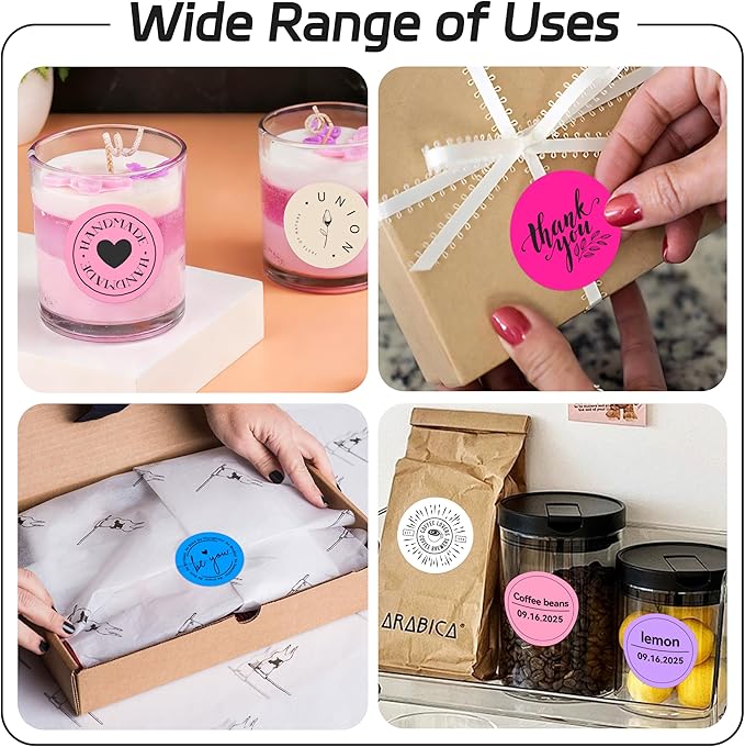 2 inch Dot Stickers Labels Circle Garage Sale Sticker 750Pcs Round Thermal - Image 5