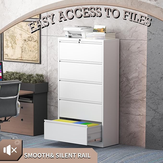 5 Drawer Lateral File Cabinet - Image 6