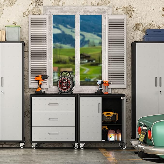 Metal Mobile Tool Storage Cabinet - Image 6