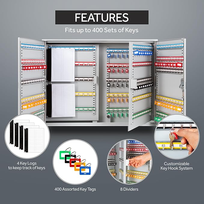 Durabox 400 Position Steel Key Cabinet - Image 3