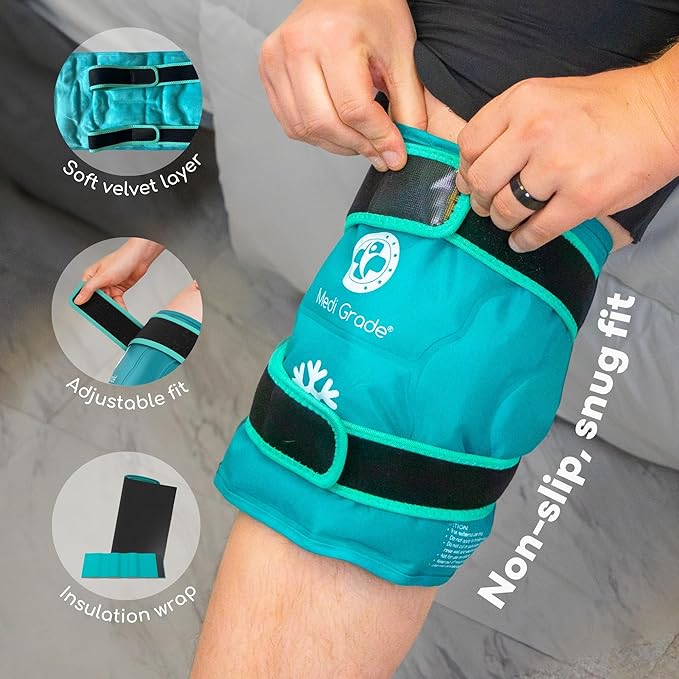 Medi Grade Knee Ice Pack Wrap - Image 3