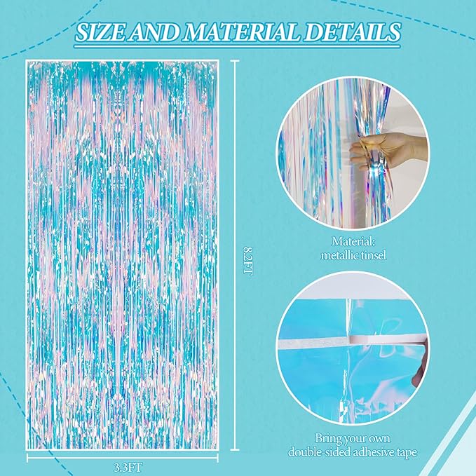 3 Pack Foil Fringe Backdrop - Image 2