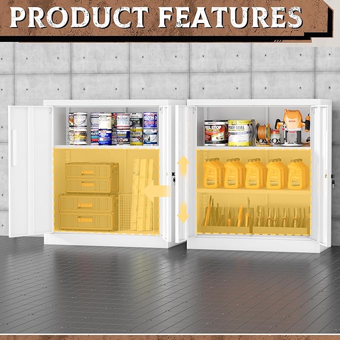 SUNCROWN 36” Metal Storage Cabinets - Image 7
