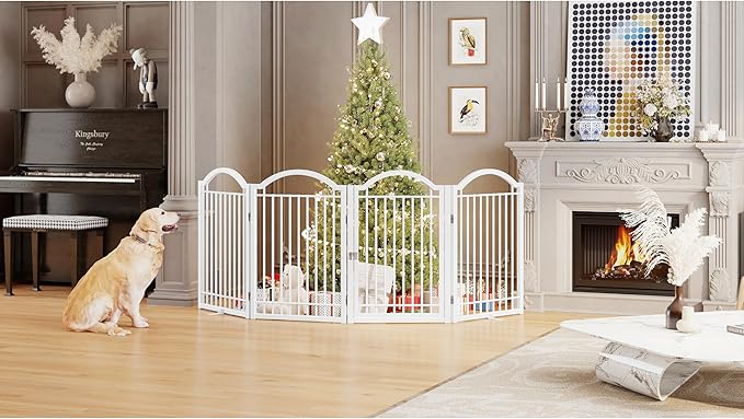 BHG Metal No-Assembly Freestanding Dog Gate - Image 6