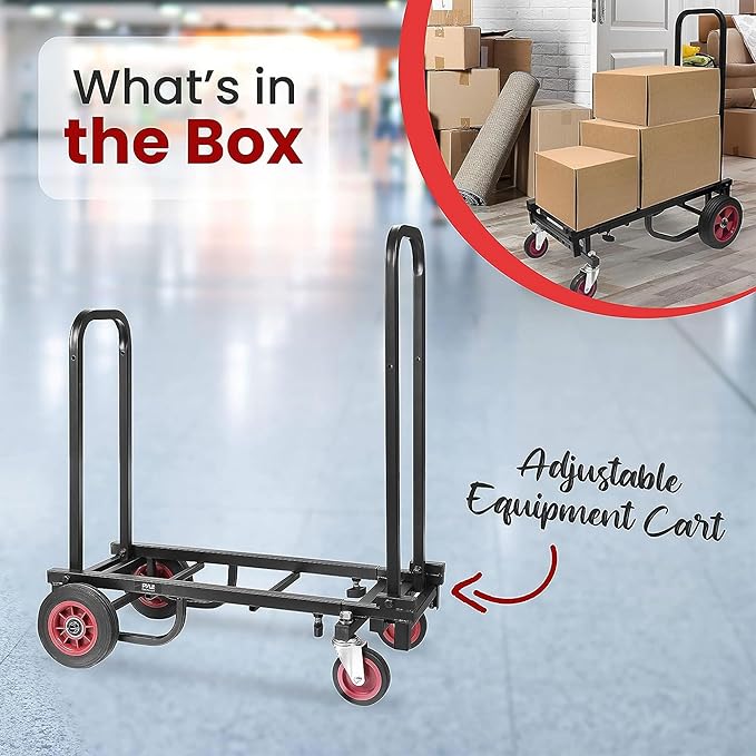 Pyle Compact Folding Adjustable Equipment Cart - Image 7