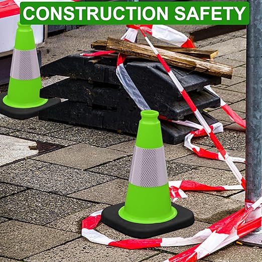 OrangeStar 12" Traffic Cones 4-Pack, Parking Lots, Construction | Indoor & - Image 6