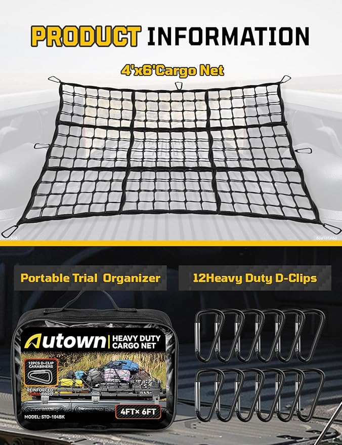 Cargo Net for Pickup Truck Bed - Image 7