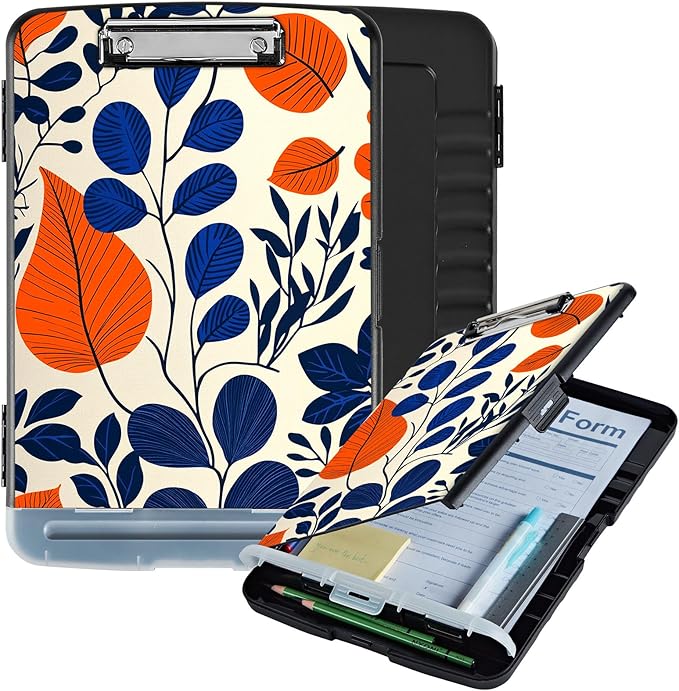 Clipboard with Storage Box & Pen Holder, Heavy Duty Clip Boards 8.5x11 by Unknown