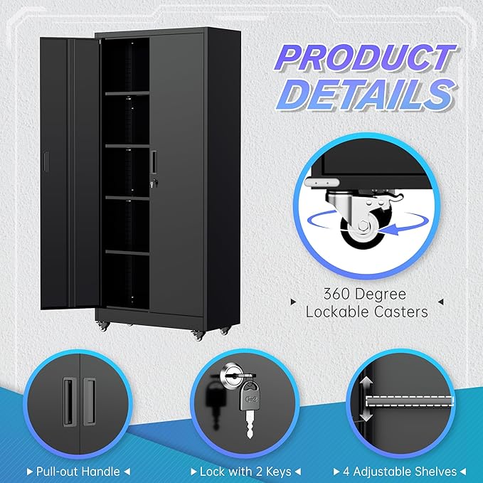 Superday Garage Storage Cabinet - Image 4