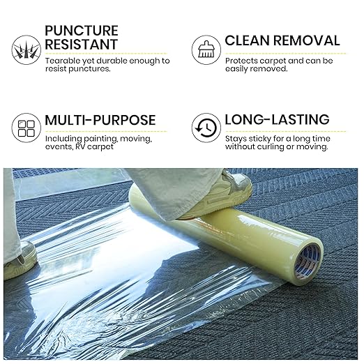 ADHES Carpet Protection Film, Clean Removal - Image 3