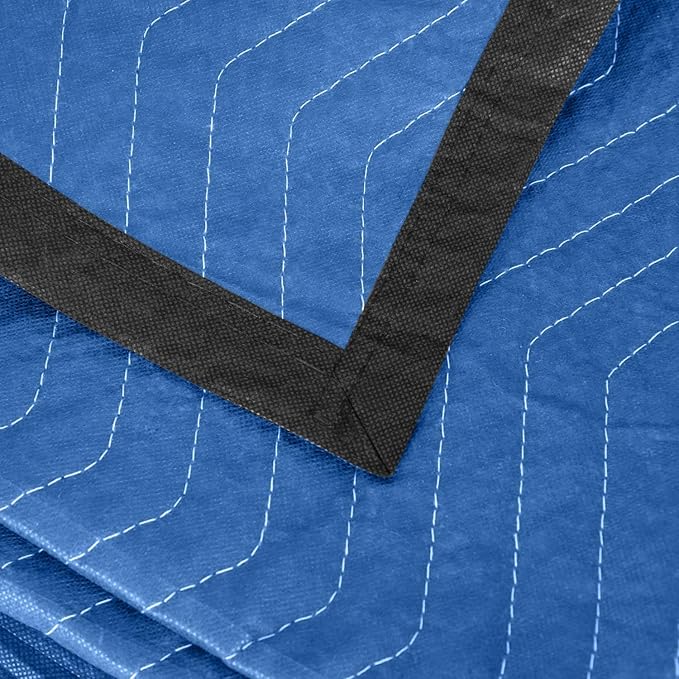 Moving Blankets 12 Packs, Extra Large 80"x72" Furniture Moving Pads, Reusable - Image 8