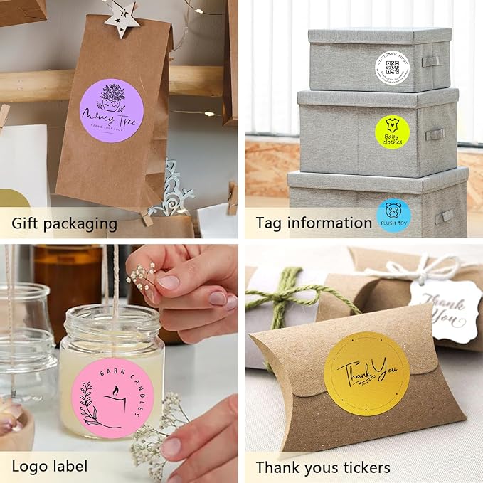 3 X 3 Inch Round Thermal Labels Circle Color Coding Labels Printable Waterproof - Image 6