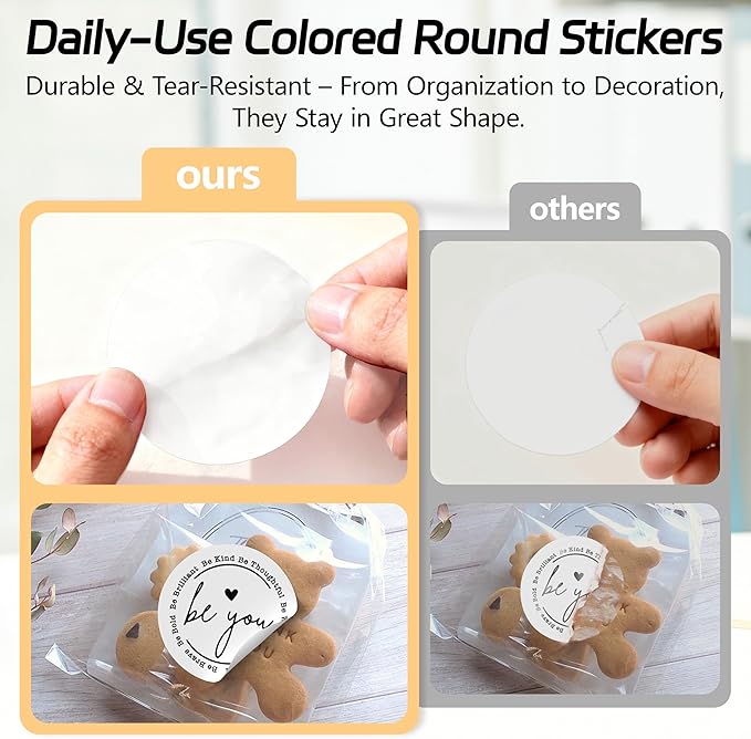 2 inch Dot Stickers Labels Circle Garage Sale Sticker 750Pcs Round Thermal - Image 6