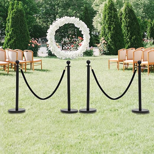 Crowd Control Stanchion Set, 4 Packs Stanchion Set - Image 8